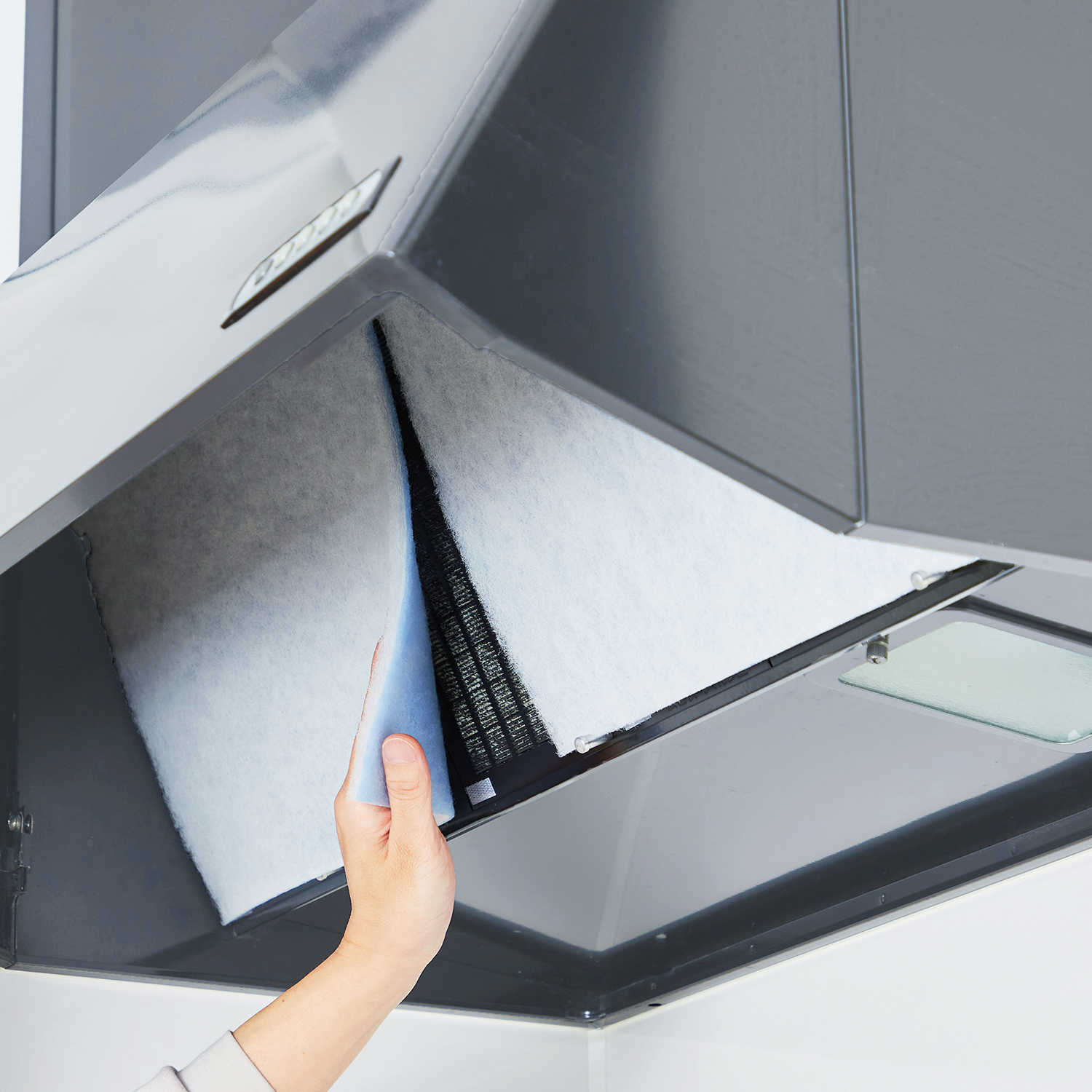 【ベルメゾン】レンジフードフィルター 特厚2層3枚入【面倒なレンジフード取り外し不要 上から貼り付けるだけ】 【ベルメゾン】レンジフードフィルター 特厚2層3枚入【面倒なレンジフード取り外し不要 上から貼り付けるだけ】