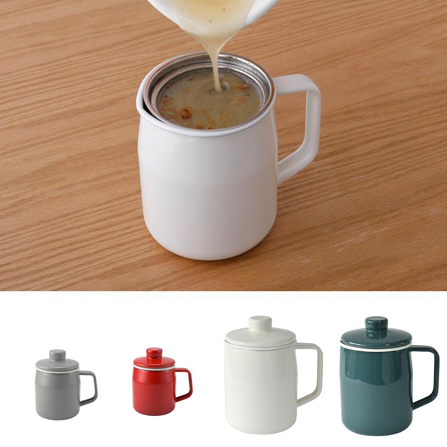 【富士ホーロー/FUJIHORO】ホーローオイルポット 【カートリッジ不要】