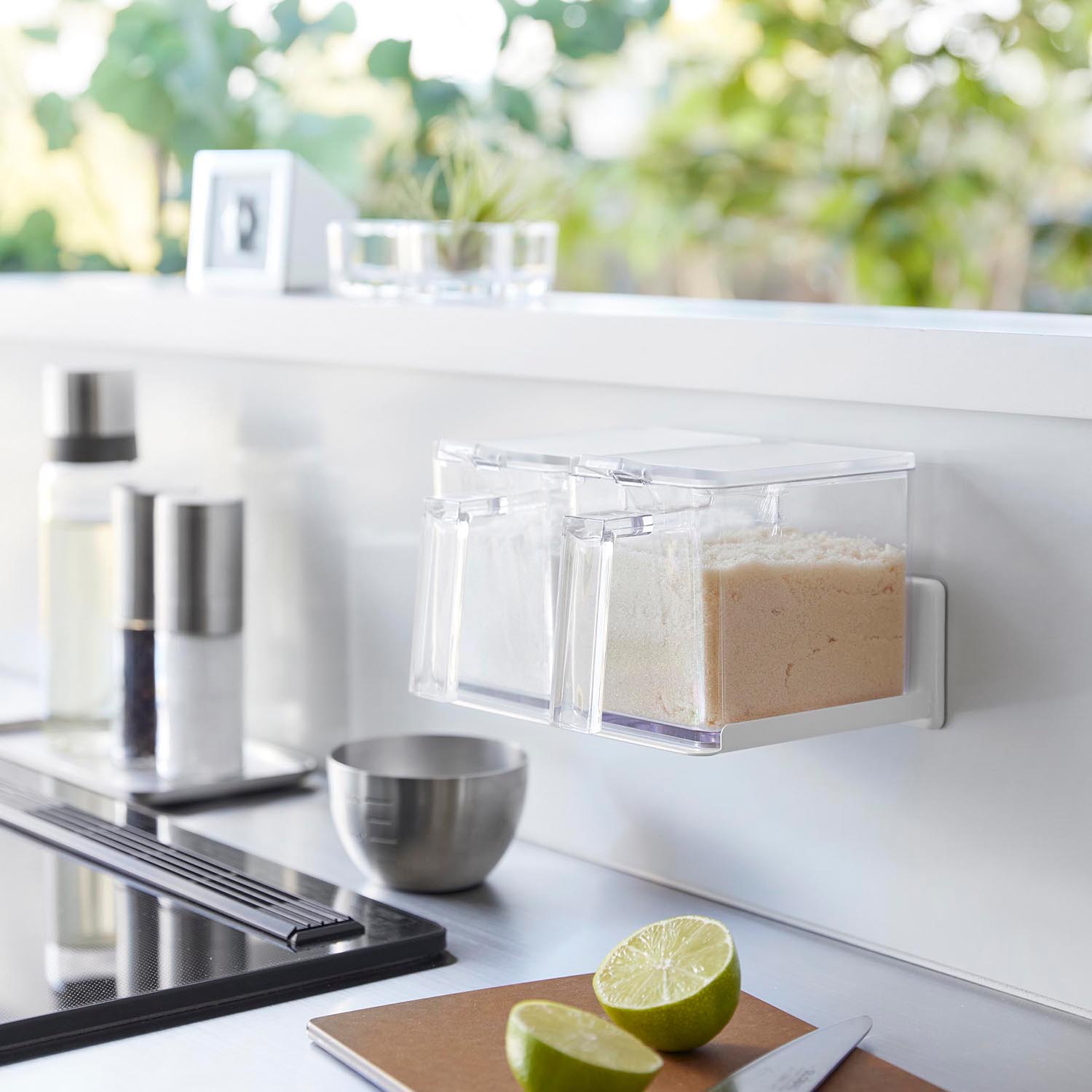 【タワー/tower】フィルムフック調味料ストッカー 【タワー/tower】フィルムフック調味料ストッカー