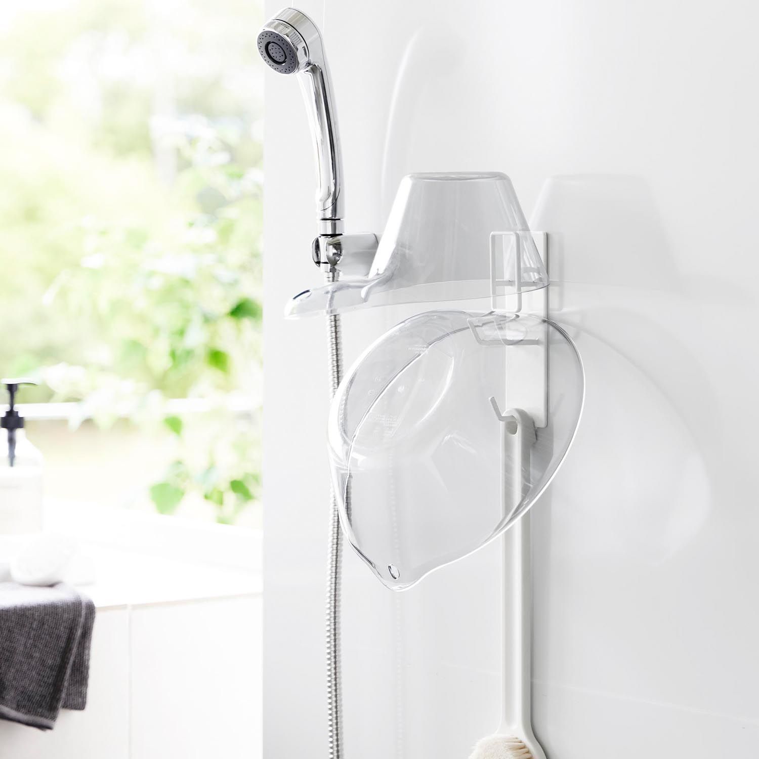 【タワー/tower】マグネットバスルーム手おけ & 湯おけホルダー 【タワー/tower】マグネットバスルーム手おけ & 湯おけホルダー