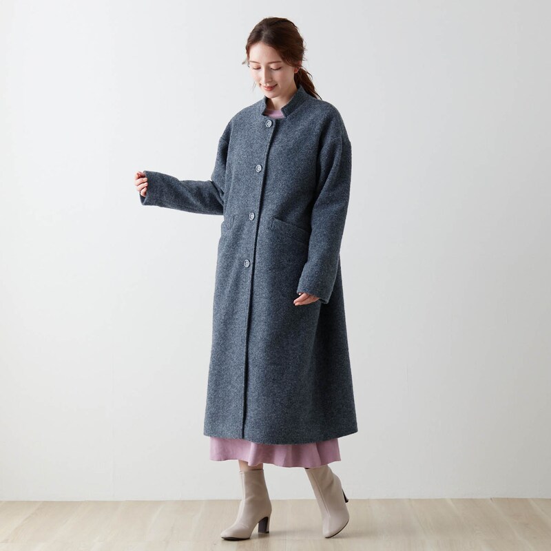 モデル身長168cm／M ※写真は撮影用のため、着丈＋6cmになります