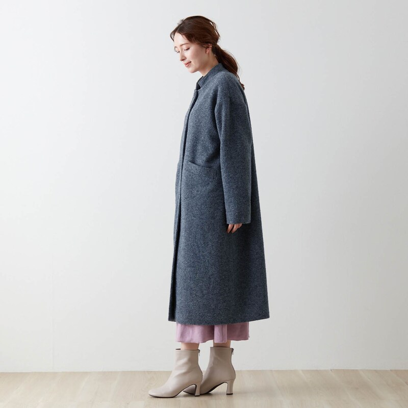 モデル身長168cm／M ※写真は撮影用のため、着丈＋6cmになります