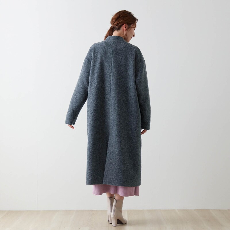 モデル身長168cm／M ※写真は撮影用のため、着丈＋6cmになります