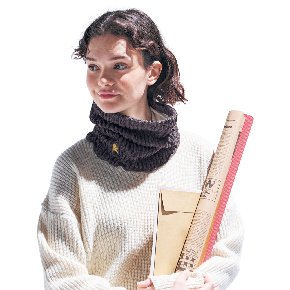 【ミニラボ/mini labo】肌側シルクのネックウォーマー 「ミニラボ」 【ミニラボ/mini labo】肌側シルクのネックウォーマー 「ミニラボ」