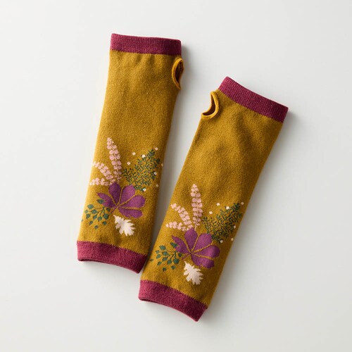 指先が使えるデザインがかわいいハンドウォーマー 「ミニラボ」