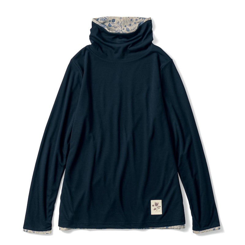 刺繍のようなお花畑（ブラック）