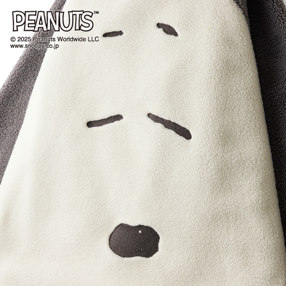 フェイスボア半纏「スヌーピー」(ピーナッツ/PEANUTS)｜通販の