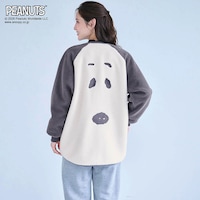 モデル身長168cm／M～L アイボリー×チャコール着用
