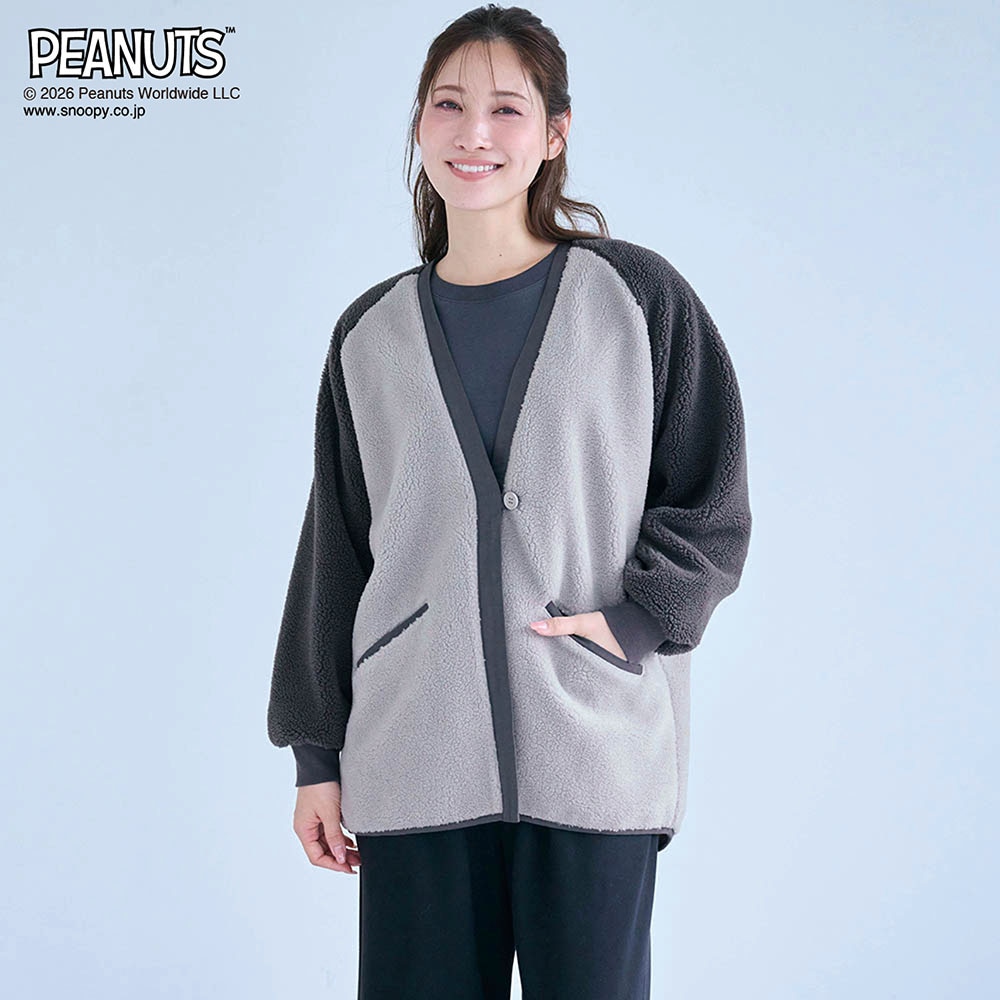 モデル身長168cm／M～L　グレー×チャコール着用