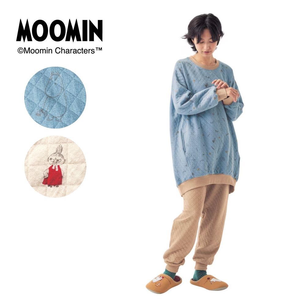 【ムーミン/MOOMIN】キルトパジャマ「ムーミン」 【ムーミン/MOOMIN】キルトパジャマ「ムーミン」