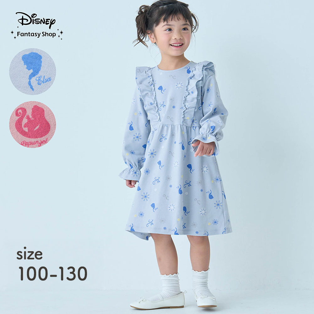 【ディズニー/Disney】フリルワンピース(選べるキャラクター)