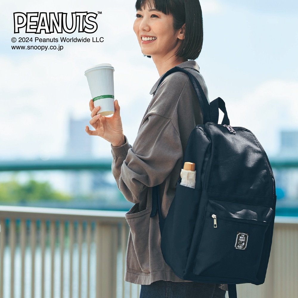 がばっと開くリュック 「スヌーピー」(ピーナッツ/PEANUTS)｜通販のベルメゾンネット