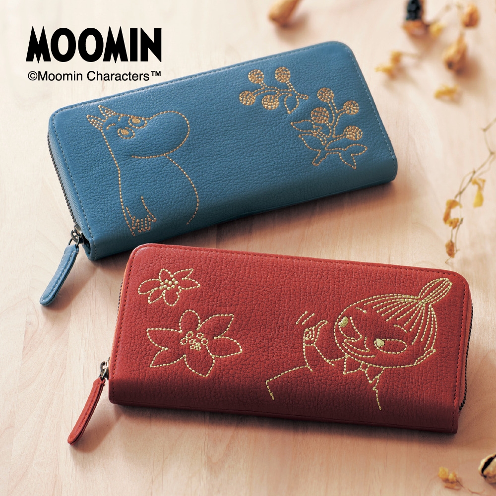 【ムーミン/MOOMIN】genten レザー長財布 「ムーミン」