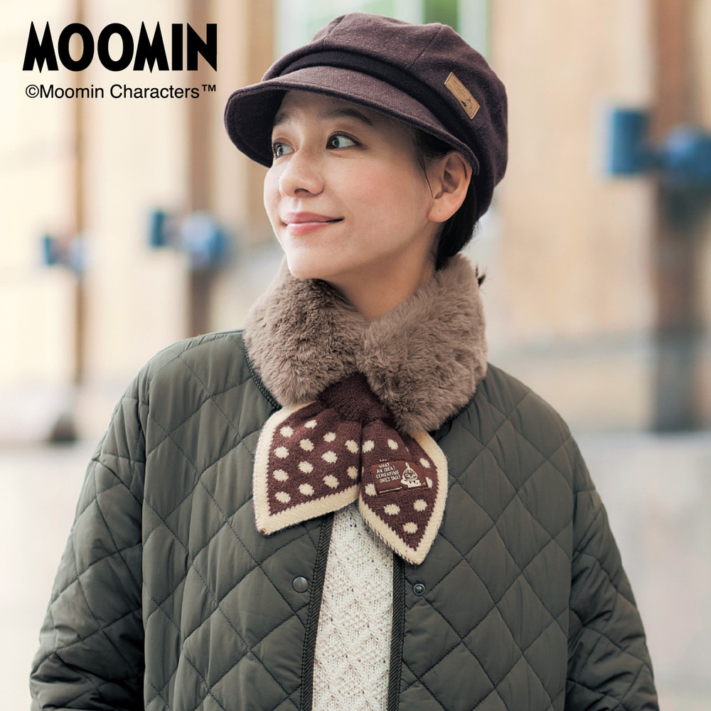 【ムーミン/MOOMIN】フェイクファーティペット「ムーミン」