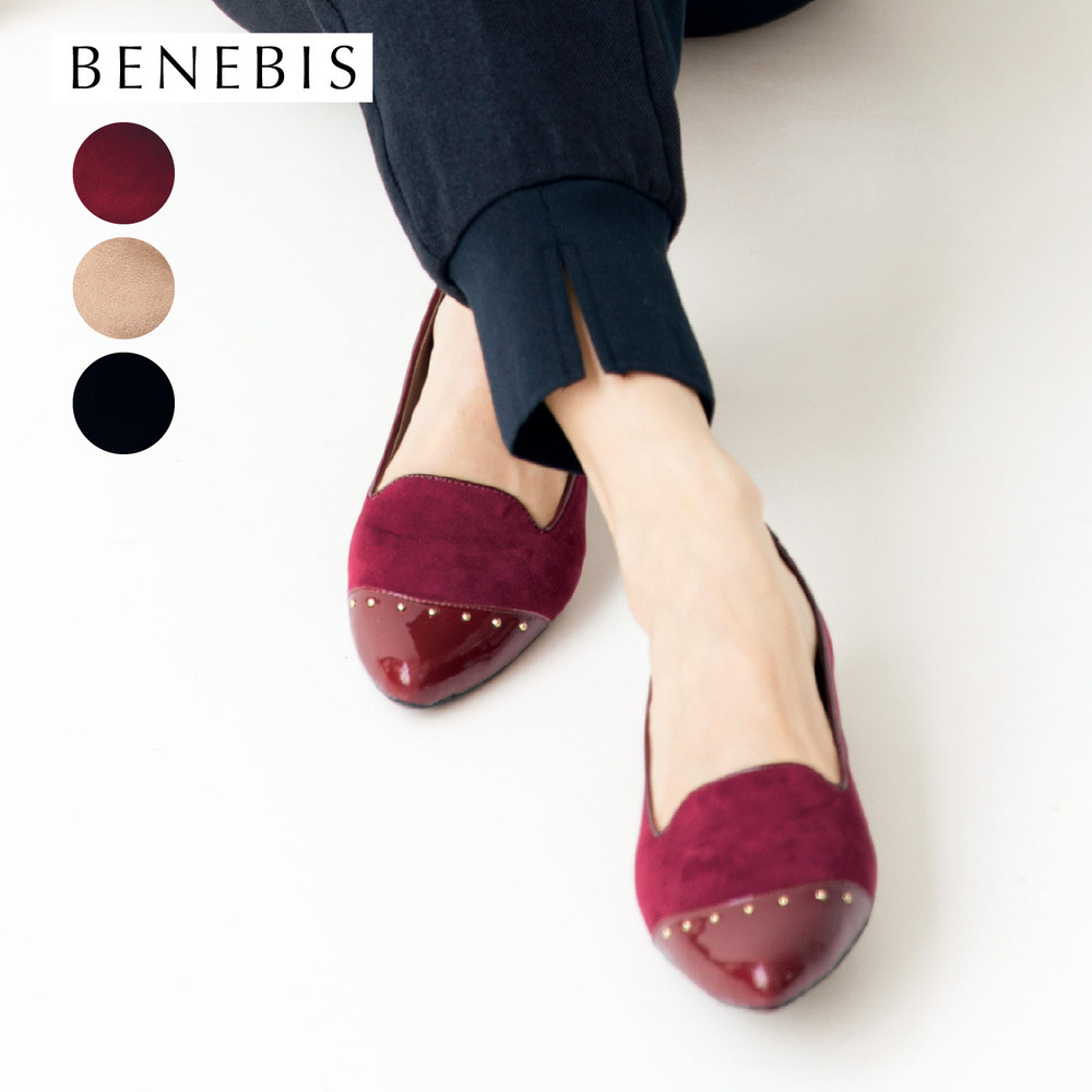 【ベネビス/BENEBIS】美人フラットオペラシューズ