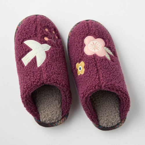 ふかふかインソールの足首まであったかボアスリッパ 「ミニラボ」