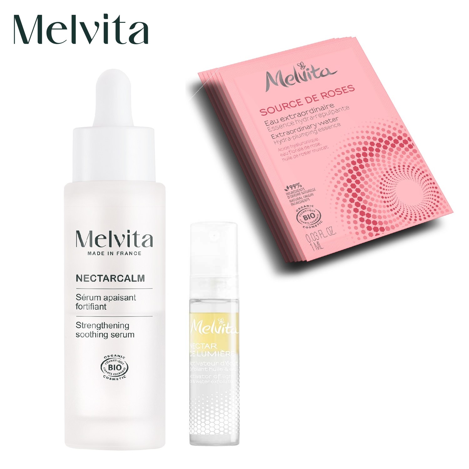 【メルヴィータ/Melvita】ネクターカルム セラム お守りスキンケア スターターキット (美容液)