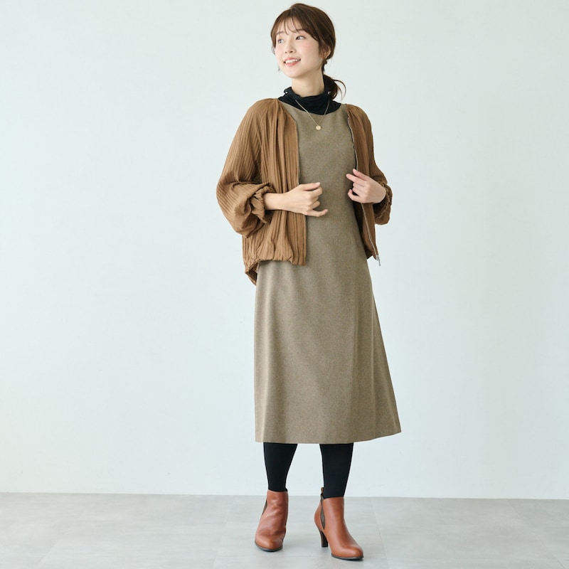 モデル身長160cm／９ＡＲ（色目は「ココア」のカラー画像でご確認ください）