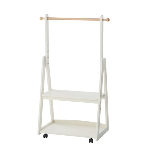 角にまるみをつけた子ども用ハンガーラック ＜幅73.5cm＞