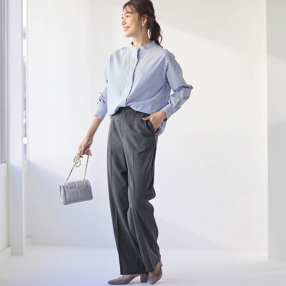 モデル身長170cm／M・股下70cm　※写真は撮影用のため股下+6cmになります。