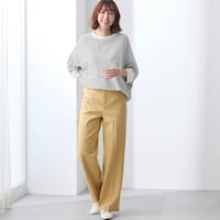 モデル身長169cm／M・股下70cm　※写真は撮影用のため股下+6cmになります。