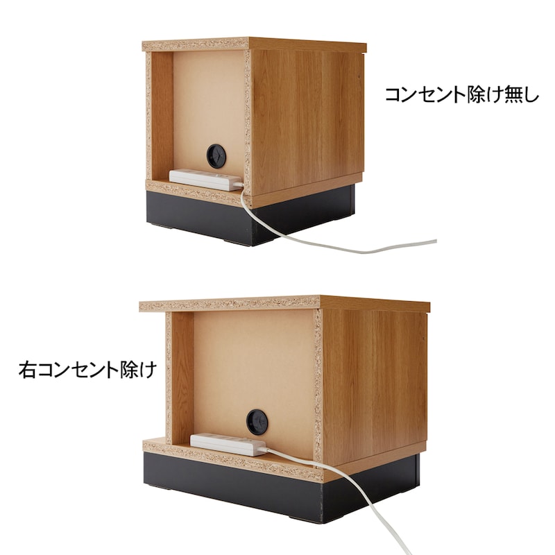 背面にはタップを収納できるスペースがあります。
