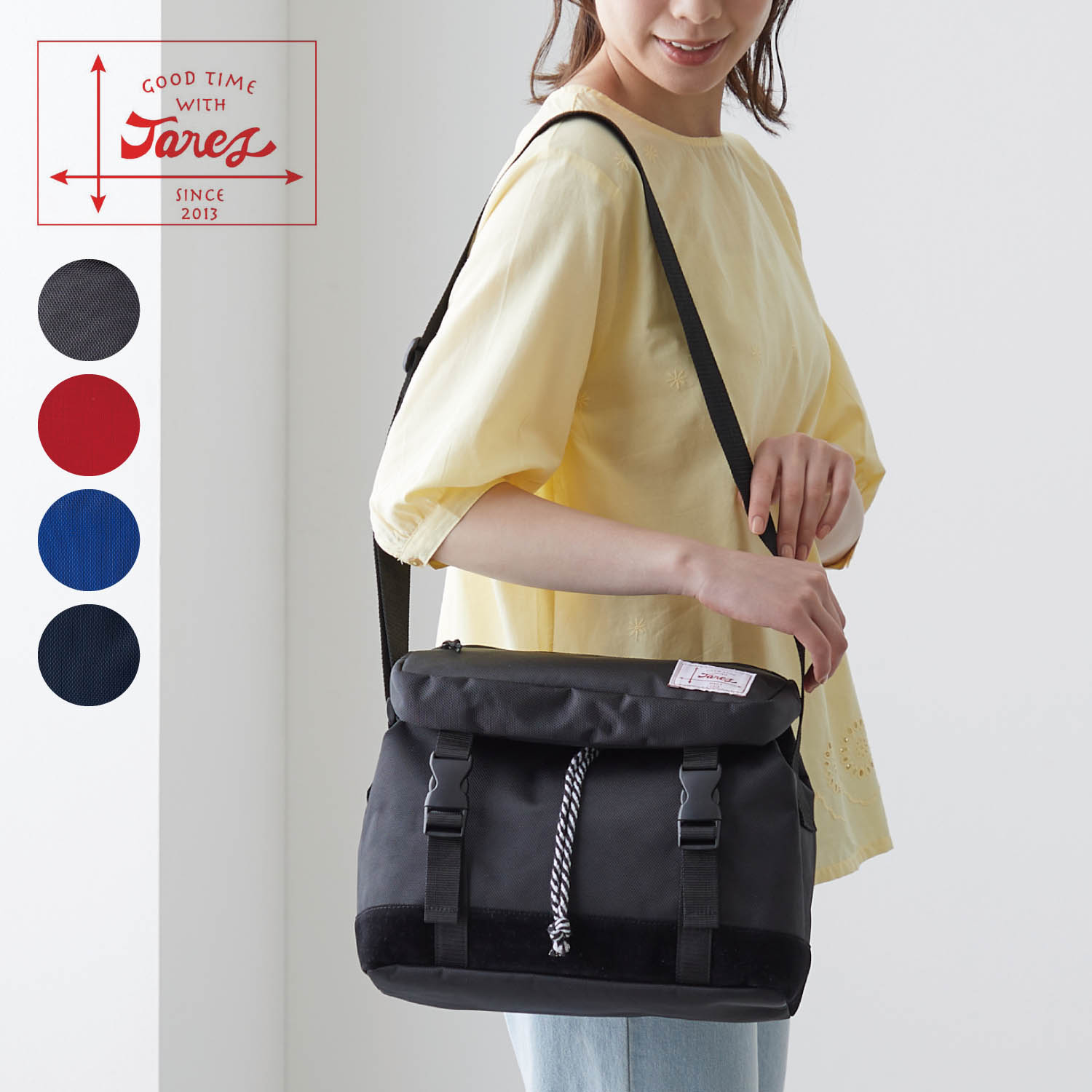 【ジャレット/Jaret】口折れタイプのかぶせショルダーバッグ 【ジャレット/Jaret】口折れタイプのかぶせショルダーバッグ