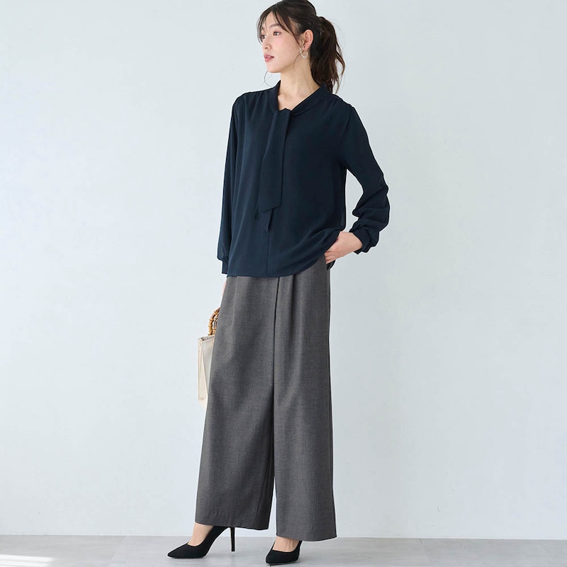 モデル身長170cm／M ※写真は撮影用のため股下+6cmになります。