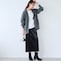 モデル身長170cm／M ※写真は撮影用のため総丈+8cmになります。