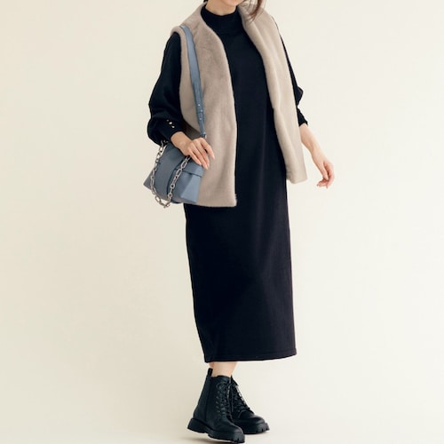 ファージレ＆ニットワンピースのセット