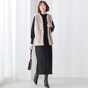 【スタイルノート/StyleNote】【3月12日再値下げ】 ファージレ & ニットワンピースのセット