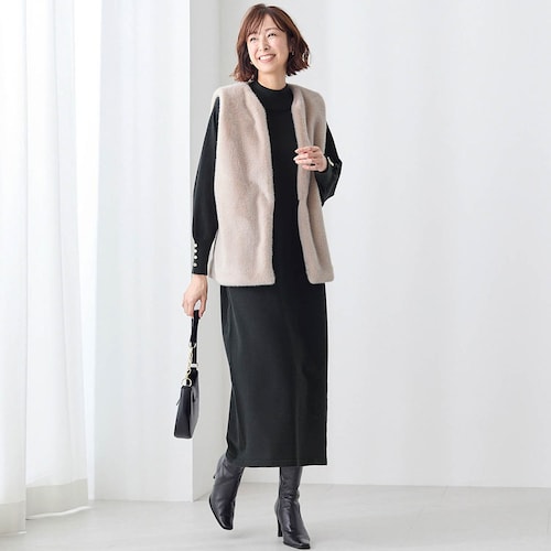 ファージレ＆ニットワンピースのセット