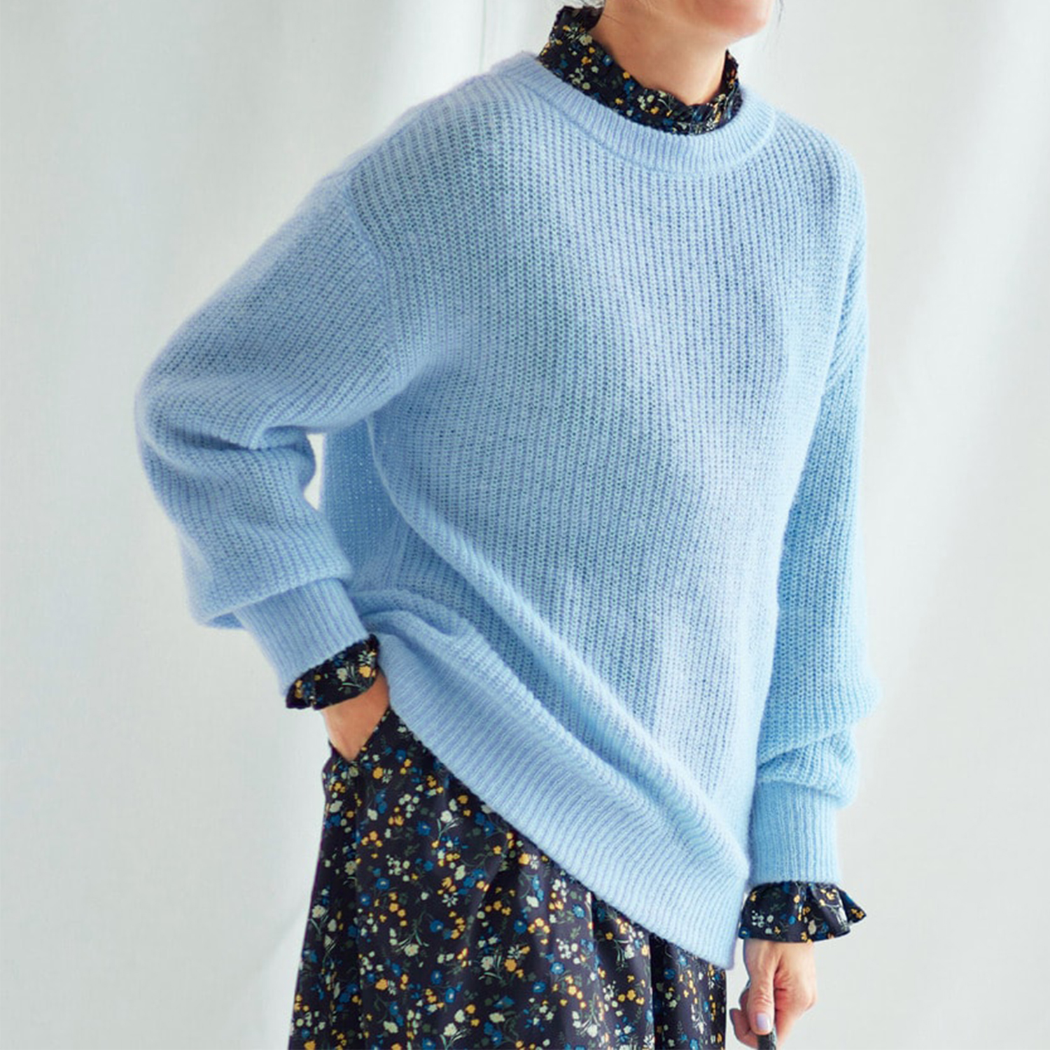 【スタイルノート/StyleNote】モヘヤ混ニット[日本製]