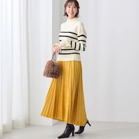 モデル身長169cm／M・総丈85cm ※写真は撮影用のため総丈+6cmになります。