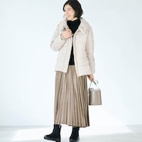 モデル身長168cm／M・総丈85cm ※写真は撮影用のため総丈+6cmになります。