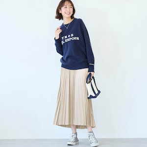 モデル身長169cm／M・総丈85cm ※写真は撮影用のため総丈+6cmになります。