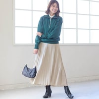 モデル身長168cm／M・総丈85cm ※写真は撮影用のため総丈＋6cmになります。