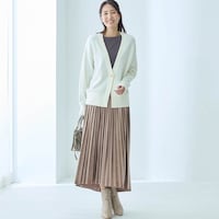 モデル身長173cm／M・総丈85cm ※写真は撮影用のため総丈＋6cmになります。