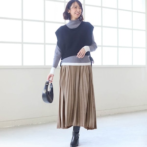 モデル身長169cm／M・総丈85cm ※写真は撮影用のため総丈＋6cmになります。