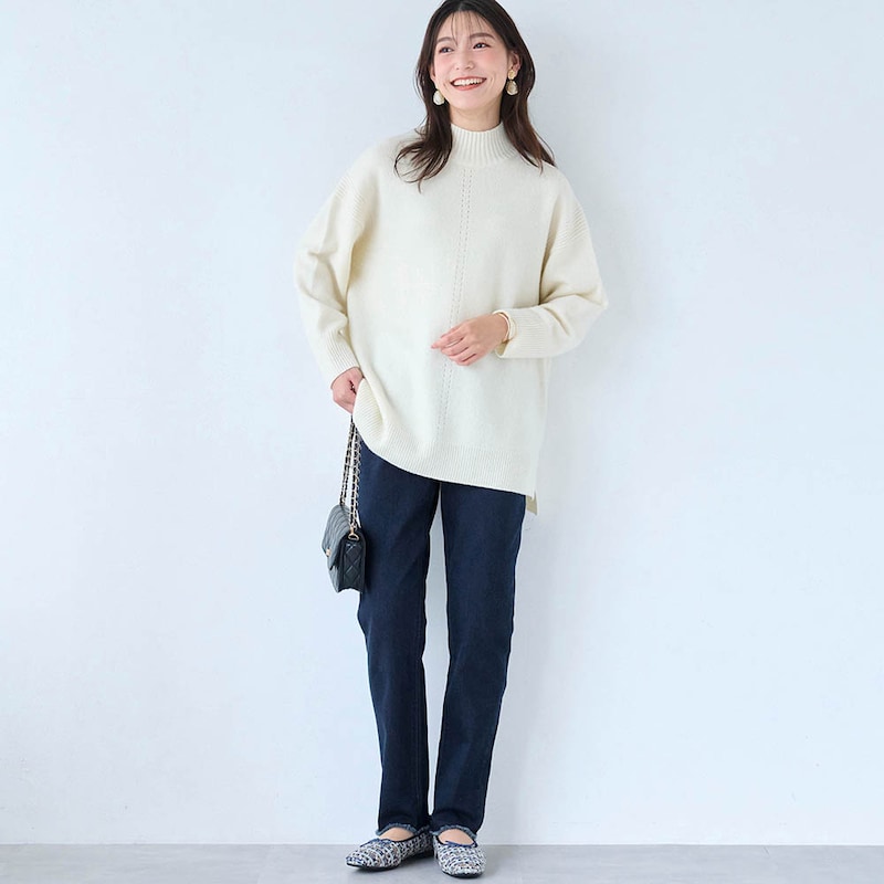 モデル身長170cm／64-91・股下68cm ※写真は撮影用のため股下+7cmになります。