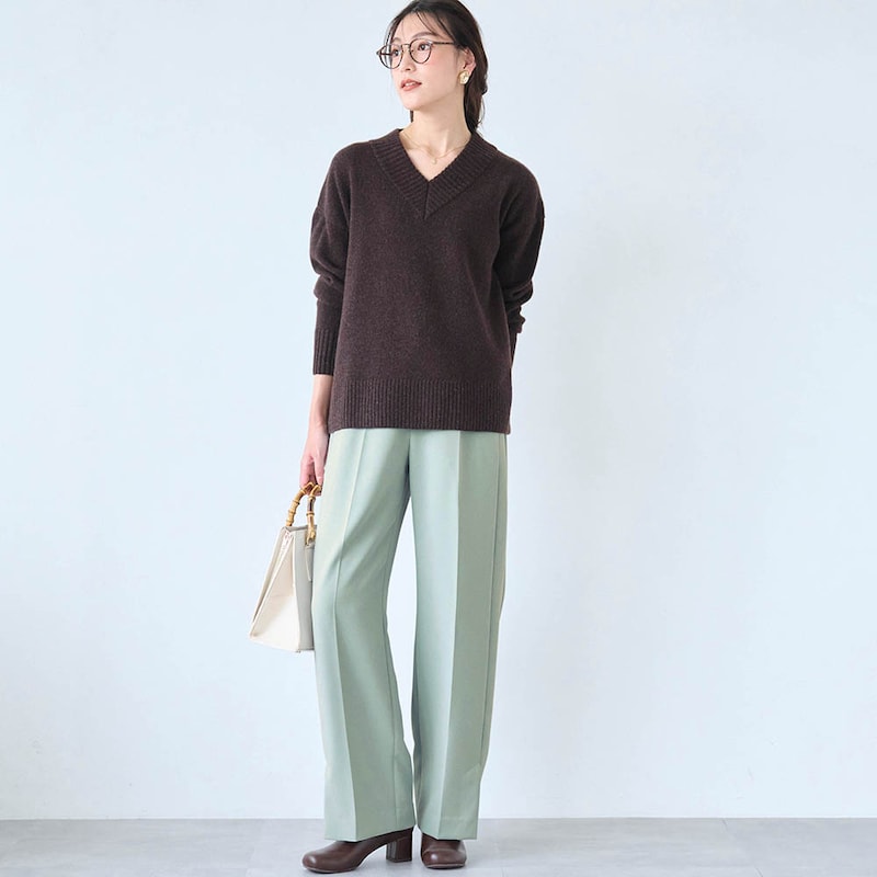 モデル身長170cm／M・股下66cm ※写真は撮影用のため股下+7cmになります。