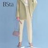 【スタイルノート/StyleNote】【BSta】ベルト付きテーパードパンツ【ももはり】