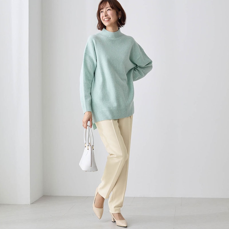 モデル身長169cm／M・股下68cm ※写真は撮影用のため股下+7cmになります。