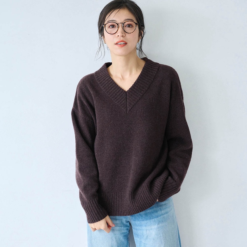 モデル身長168cm／M ＜ブラウン＞