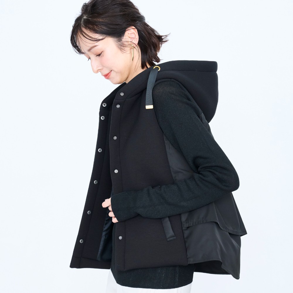 【スタイルノート/StyleNote】異素材使い中わたベスト