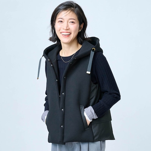 異素材使い中わたベスト