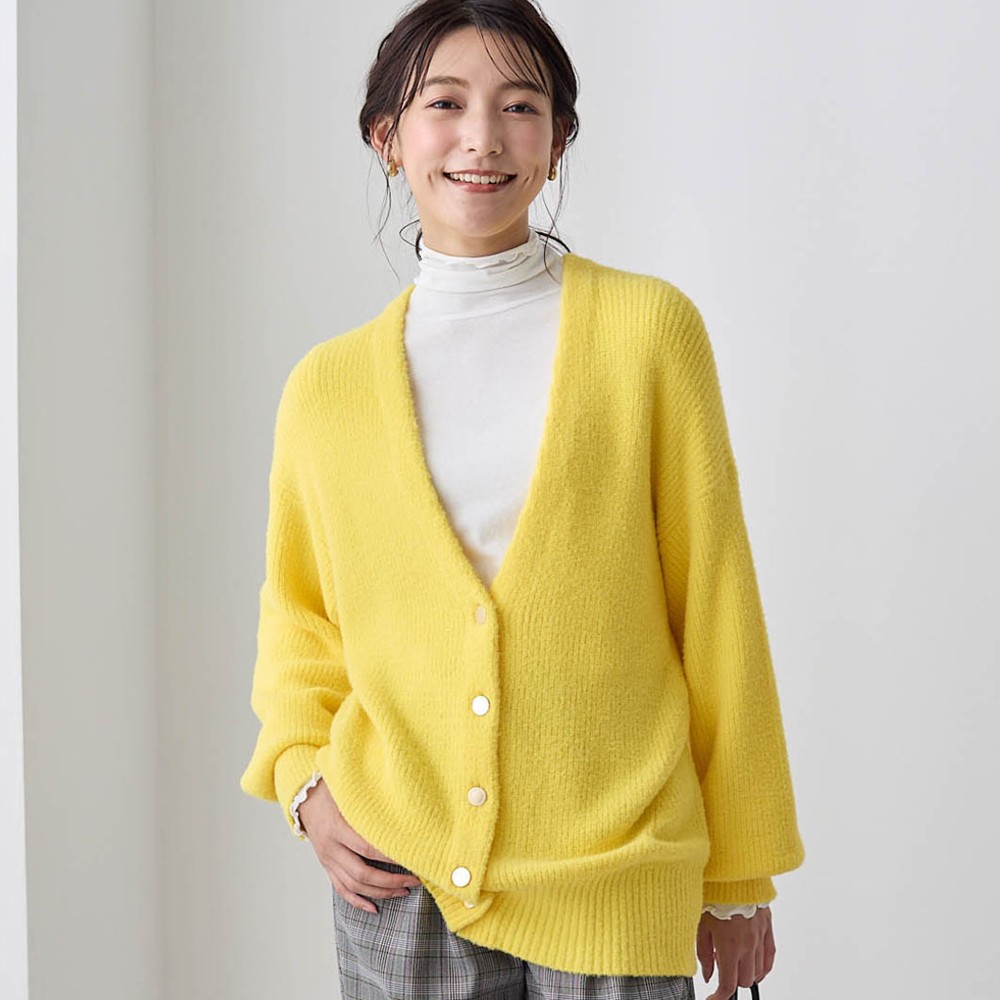 【エスエヌ バイ スタイルノート/SN by StyleNote】Vネックカーデ【夜干して朝乾く】