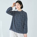 ネイビー系幾何学柄