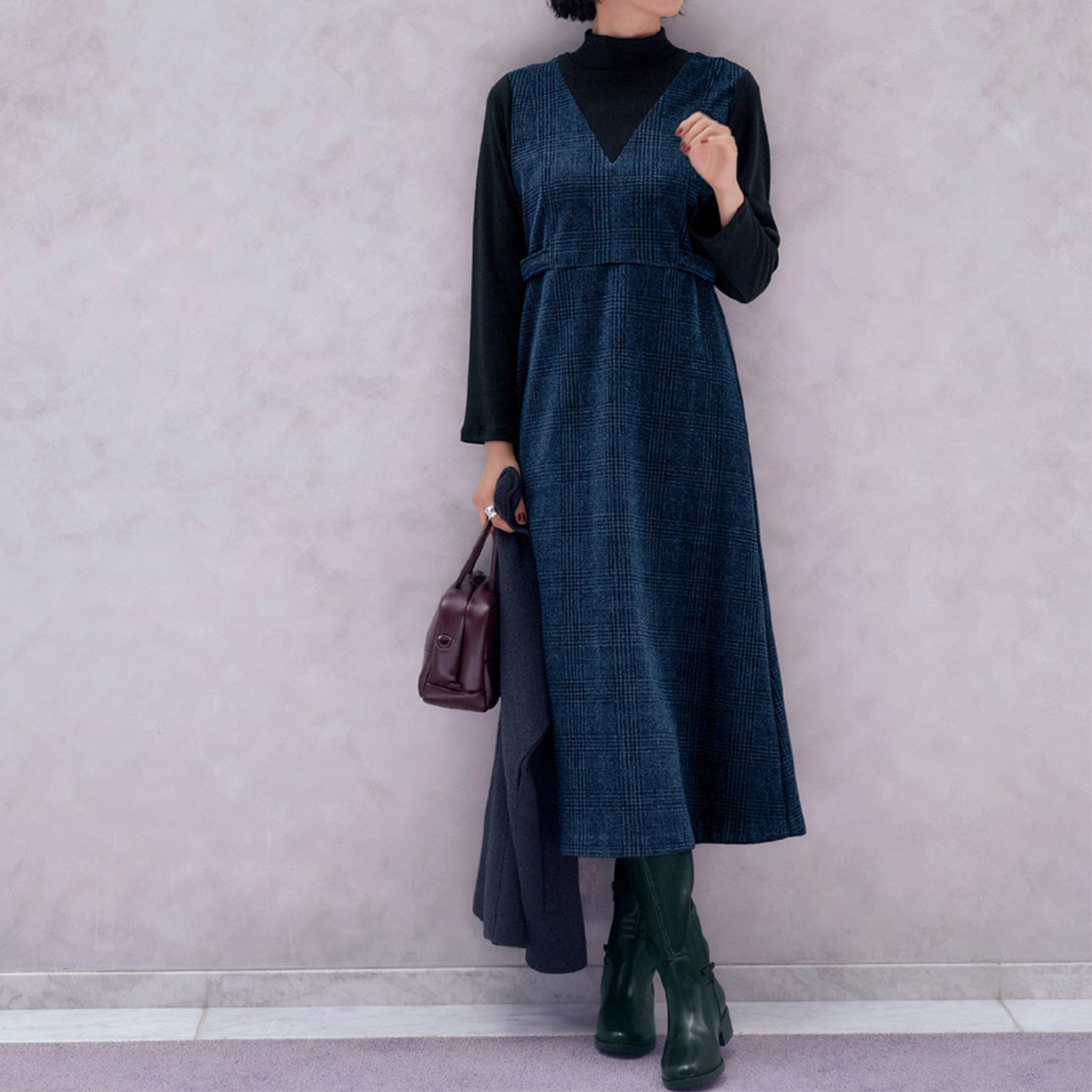 【エスエヌ バイ スタイルノート/SN by StyleNote】ドッキングワンピース