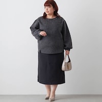 モデル身長163cm／4L・総丈75cm